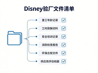 Disney验厂准备清单（65项检查表）